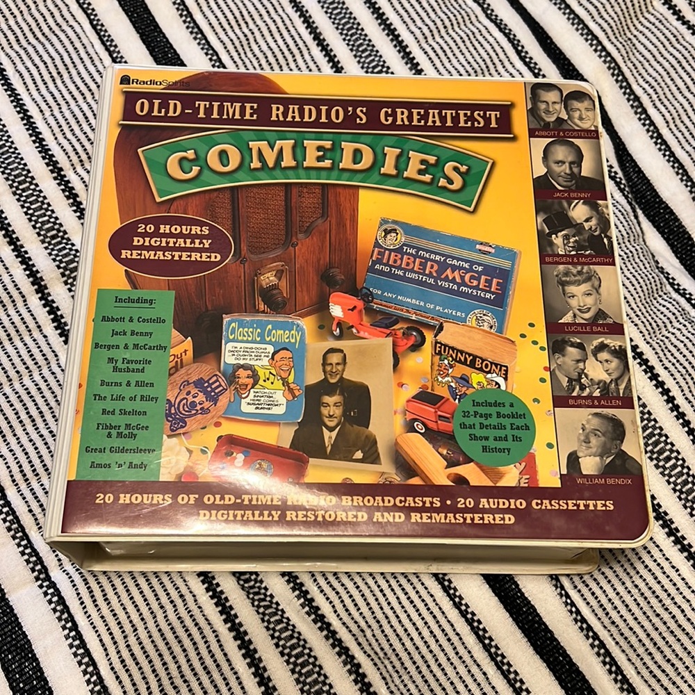 Vintage comedy audio cassette collection